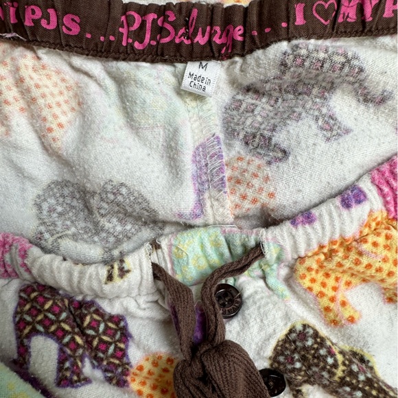 Colorful Elephants Pajama Set ~ M/L - Picture 13 of 16